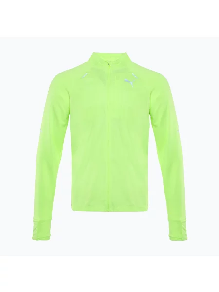 Běžecká bunda PUMA Run Gridfleece fizzy apple zelená