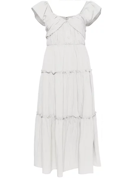 Rochie midi B+ab plisată până la genunchi de costum gri