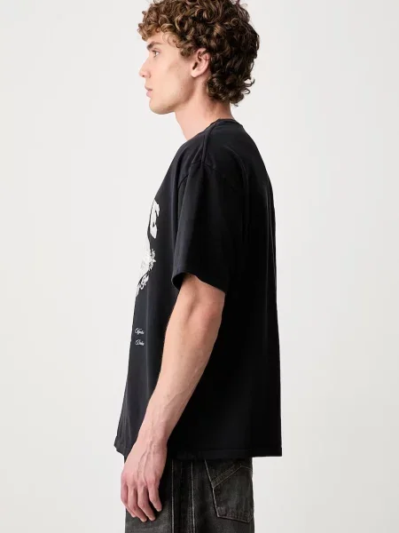RHUDE tricou din pentru bărbați negru