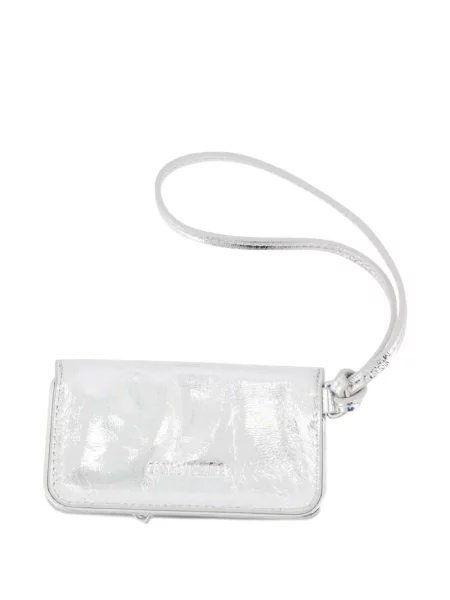 Portofel Zadig&voltaire din piele argintiu
