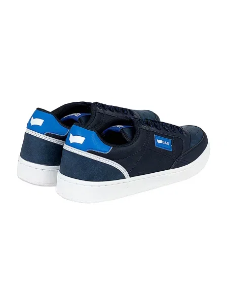 Sneakersy Gas skórzane niebieskie