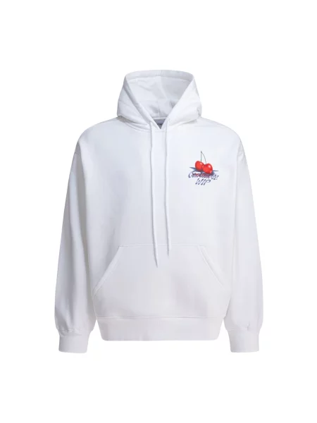 Carhartt WIP bluza Hooded Jake Garcia z kapturem wzorzysta biały