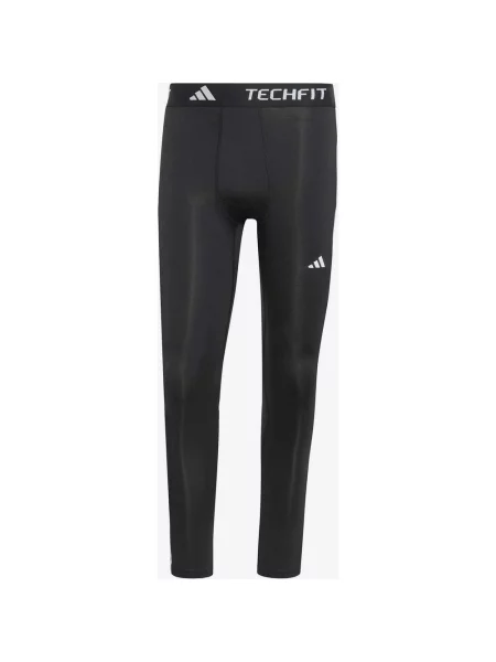 Spodnie rowerowe długie adidas TECHFIT Compression 3 paski czysty S czarny