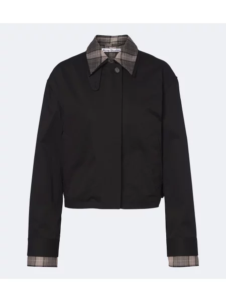 Geacă Acne Studios din țesătură twill negru
