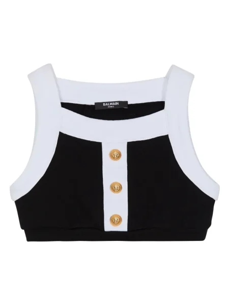 Top dziecięcy Balmain czarny