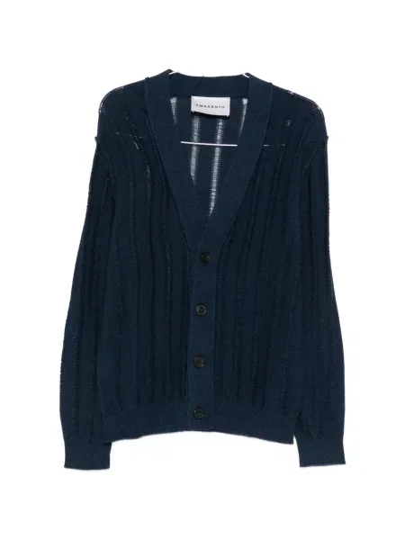 Cardigan Amaranto tricotate albastru