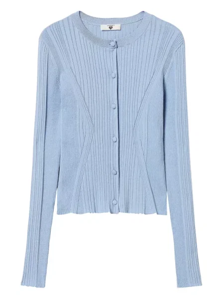Kardigan Twinset prążkowany niebieski