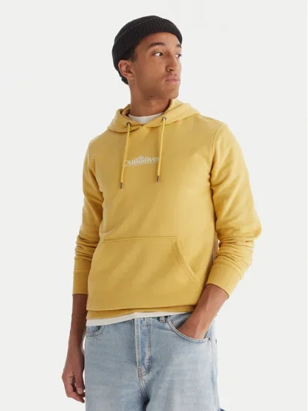 Hanorac din fleece Quiksilver din fleece galben