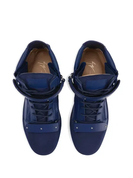 Маратонки Giuseppe Zanotti Coby с връзки с дантела синьо