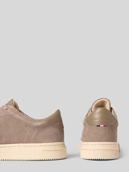 Sneakersy z prawdziwej skóry z tłoczonym logo Model Julien' Hechter Paris