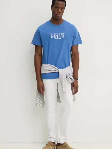 Tričko Levi's SS RELAXED FIT TEE fialová