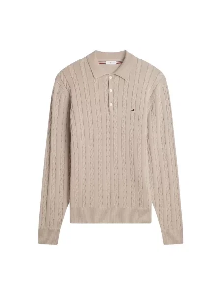 Tommy Hilfiger Sweter Classic jasny beżowy