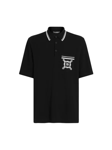 Koszulka polo Dolce And Gabbana czarna