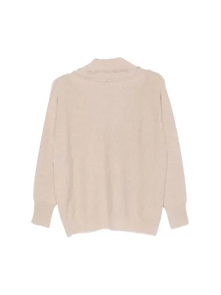 Sweter z golfem D.exterior beżowy