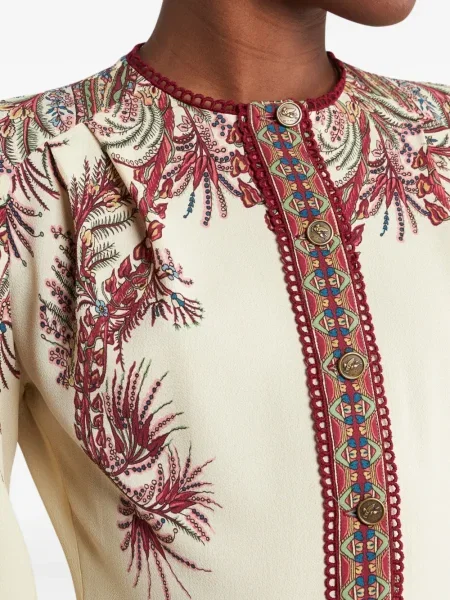 Rochie midi Etro cu imagine cu model paisley până la genunchi