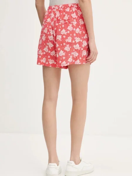 Kraťasy Tommy Jeans high waist oranžová