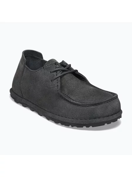 Čipkované poltopánky Birkenstock čierna