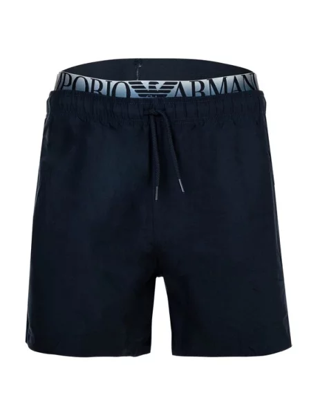 Emporio Armani Pantaloni scurți pentru înot Comfort Fit albastru