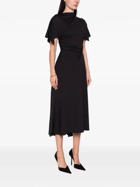 Ασύμμετρη φόρεμα Victoria Beckham μαύρο