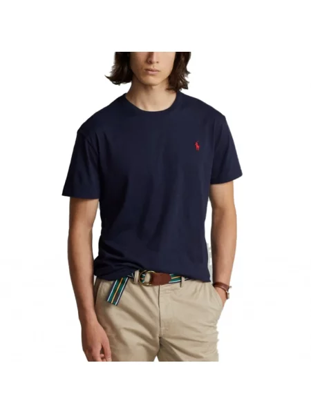 Polo Ralph Lauren T-Shirt Bsr Granatowy Custom niebieska