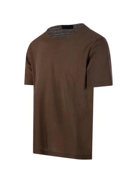 Tricou Fabrizio Del Carlo scurt maro