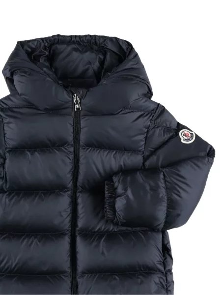 Kurtka dziecięca Moncler Enfant niebieska