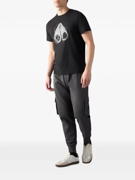 Tricou Moose Knuckles cu imagine negru