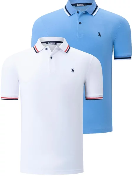 Tricou polo Dewberry alb