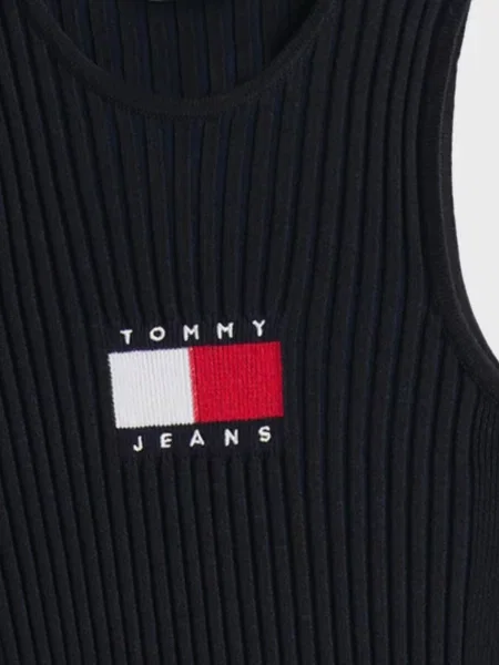 Джинсовое платье Tommy Jeans черное