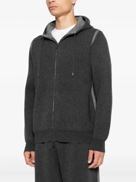 Hoodie Panicale με κορδόνι γκρι