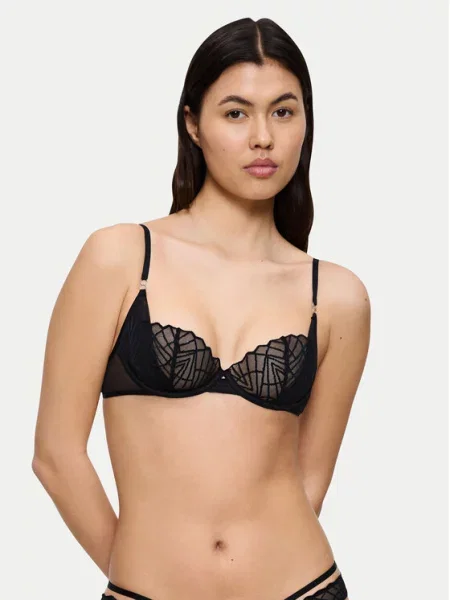 Triumph Pusiau dengta balcony bra liemenėlė That Night In Vegas juoda