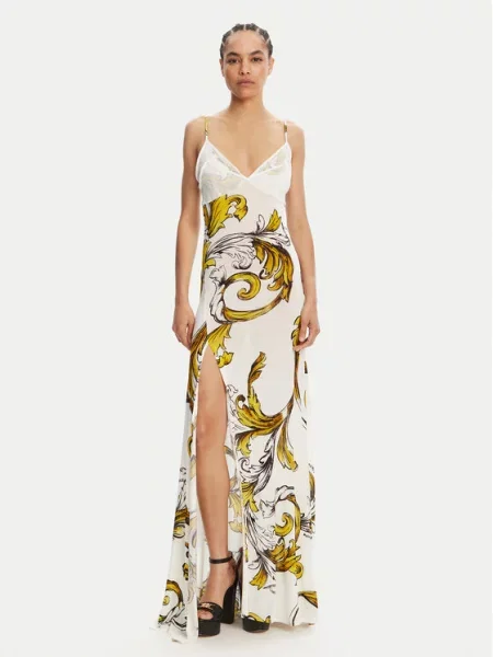 Φόρεμα καλοκαιρινό Versace Jeans Couture λευκό