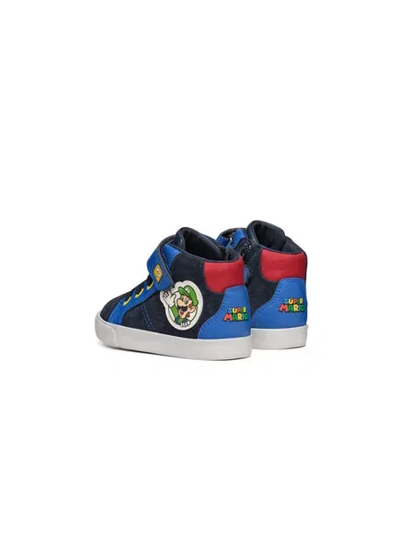 Sneakersy Geox B Kilwi Boy M Tmavomodrá