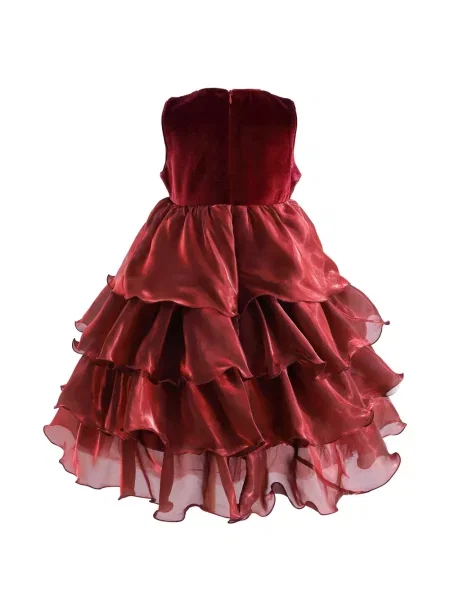 Rochie copii Tulleen roșu
