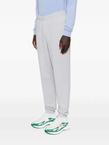 Pantaloni Lacoste alergare cu autograf gri