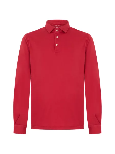 Lung tricou polo Fedeli roșu