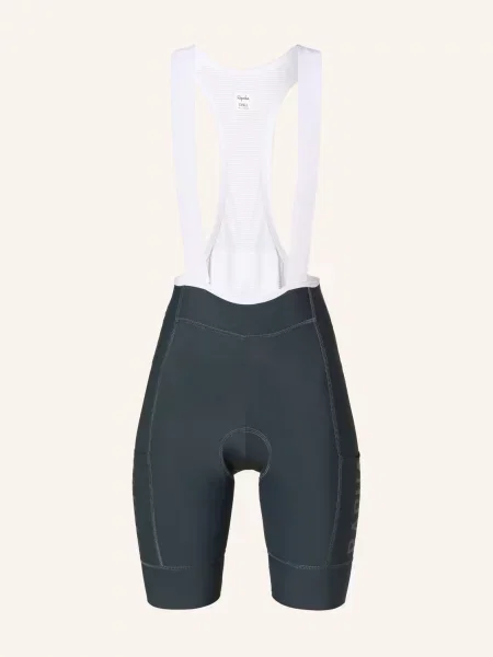 Rapha Cyklistické Kalhoty Pro Team Cargo Bib S Polstrovaným Sedlem A Ramínky černá bílá