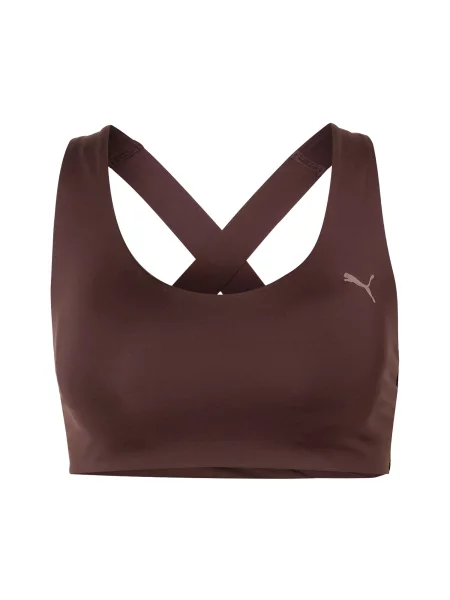 PUMA Sutien sport SUNDAY BLISS ciocolatiu
