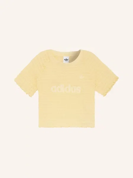 Adidas Originals Tričko Z Meshové Tkaniny žlutá