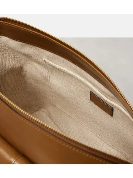 Geanta de piele Chloé din piele verde