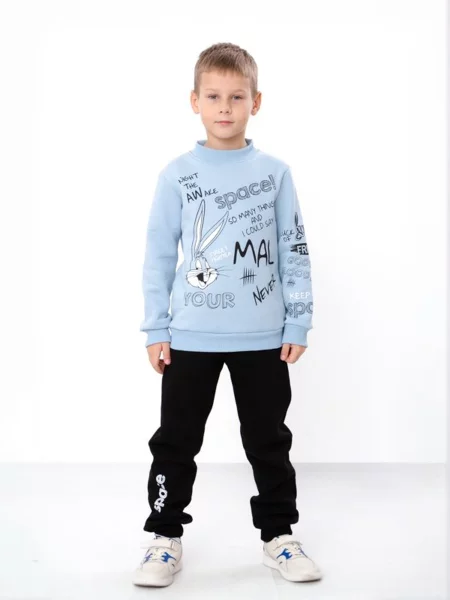 Дитячий Спортивний костюм Носи своє бавовна/поліестер блакитний