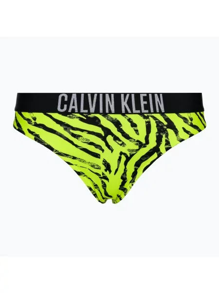 Bikiny Calvin Klein Swimwear s potiskem se zebřím vzorem žluté