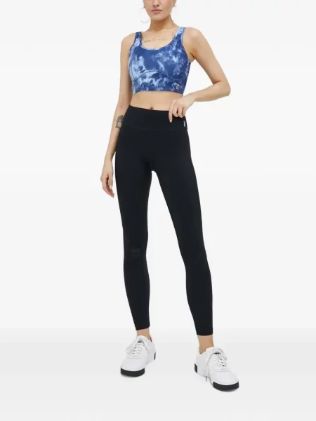 Спортен сутиен Juicy Couture с tie-dye ефект връзки синьо
