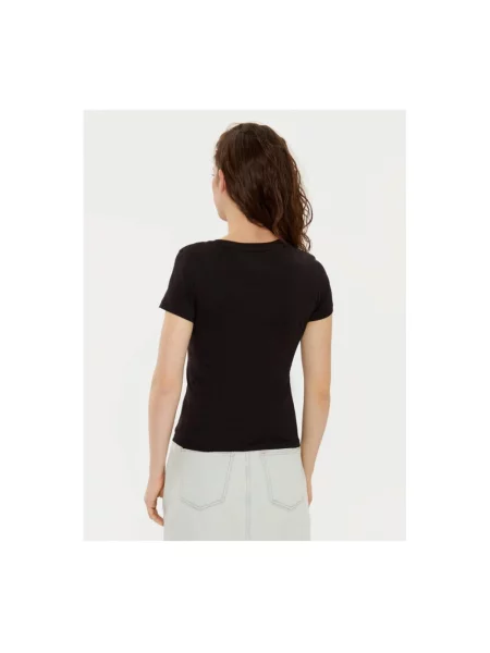 Tommy Jeans Koszulki Kobieta XL TShirt MC coton logo czarny