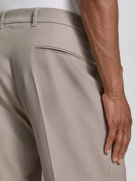Spodnie o kroju wide fit z kantami Drykorn