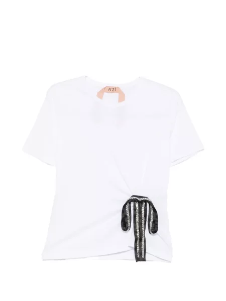Tricou N°21 cu funde alb