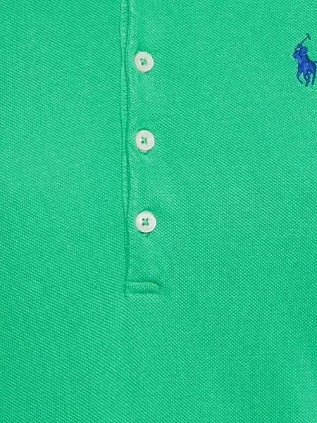 Gėlėta raštuota polo marškinėliai Polo Ralph Lauren iki kelių žalia