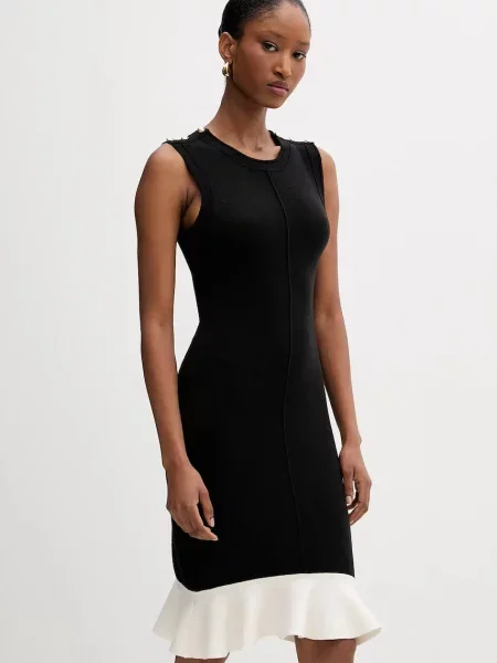 Silvian Heach rochie ESPINOSA mini mulata negru