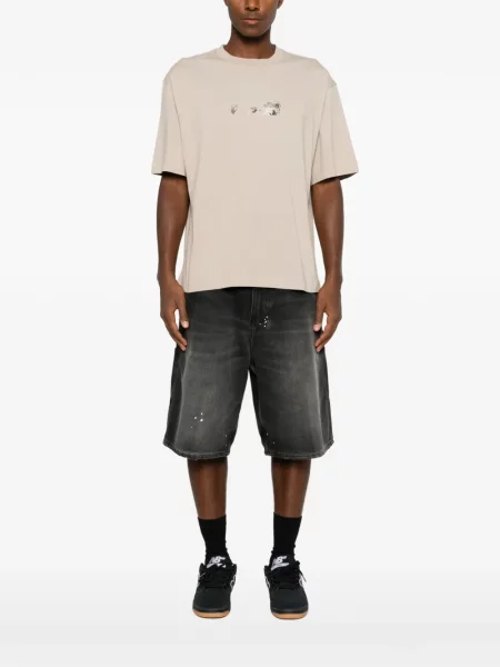 Tricou Off-white cu imagine alb