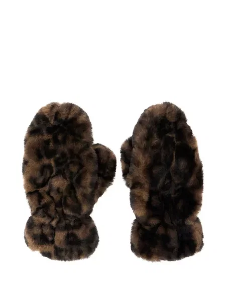 Mănuși Apparis cu model leopard maro